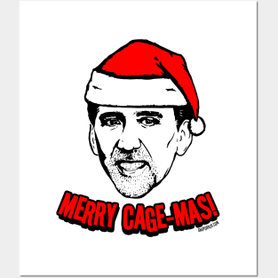 Merry Cage-mas! (Nicolas Cage Christmas Holidays) Posters and Art